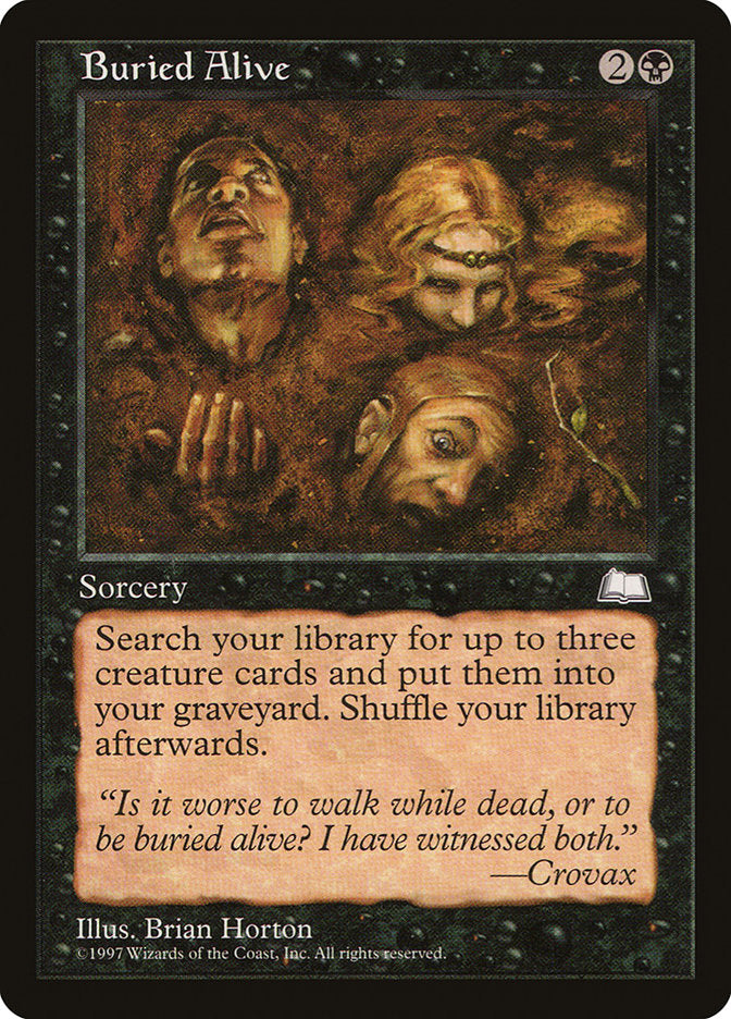 Buried Alive [Weatherlight] Magic: The Gathering