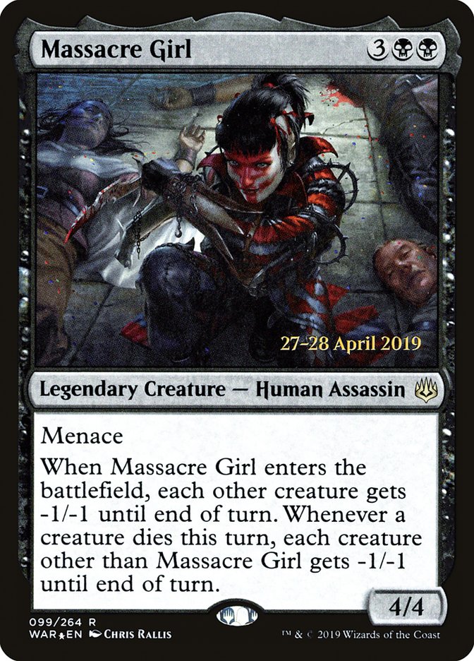 Massacre Girl [War of the Spark Prerelease Promos] Magic: The Gathering