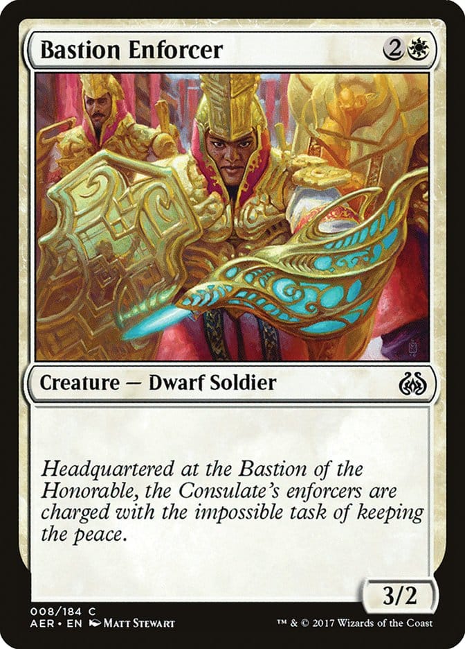Bastion Enforcer [Aether Revolt] Magic: The Gathering