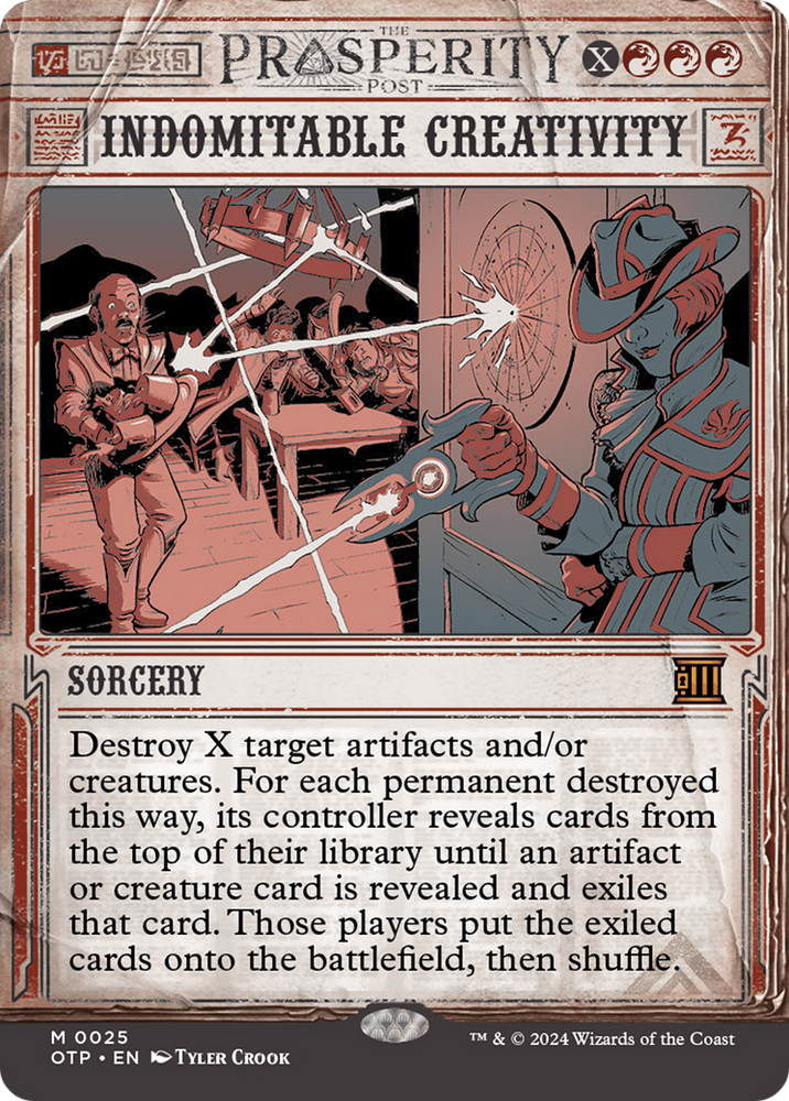 Indomitable Creativity [Outlaws of Thunder Junction: Breaking News] Magic: The Gathering