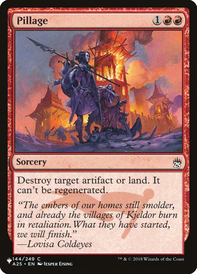 Pillage [The List] Magic: The Gathering