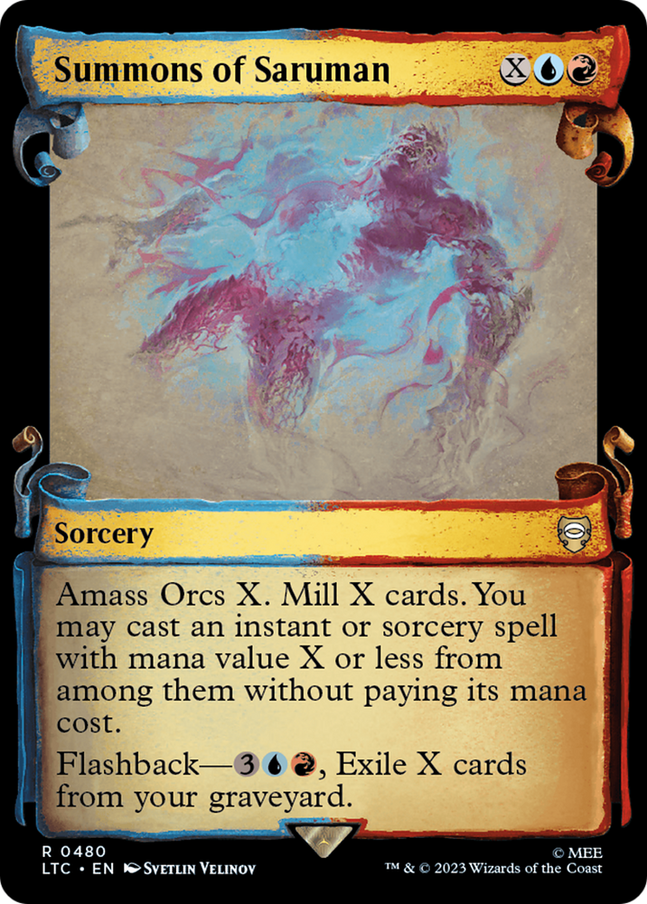 Summons of Saruman [The Lord of the Rings: Tales of Middle-Earth Commander Showcase Scrolls] Magic: The Gathering