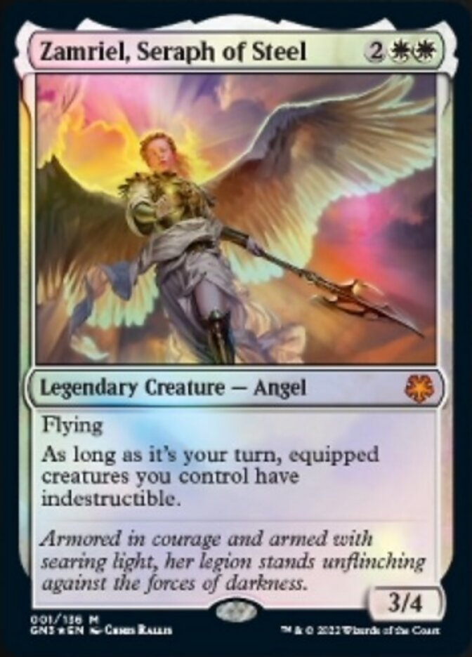 Zamriel, Seraph of Steel [Game Night: Free-for-All] Magic: The Gathering
