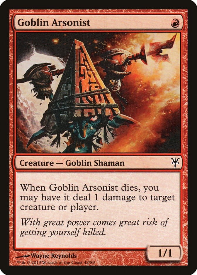 Goblin Arsonist [Duel Decks: Sorin vs. Tibalt] Magic: The Gathering