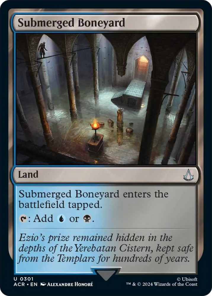 Submerged Boneyard [Assassin's Creed] Magic: The Gathering
