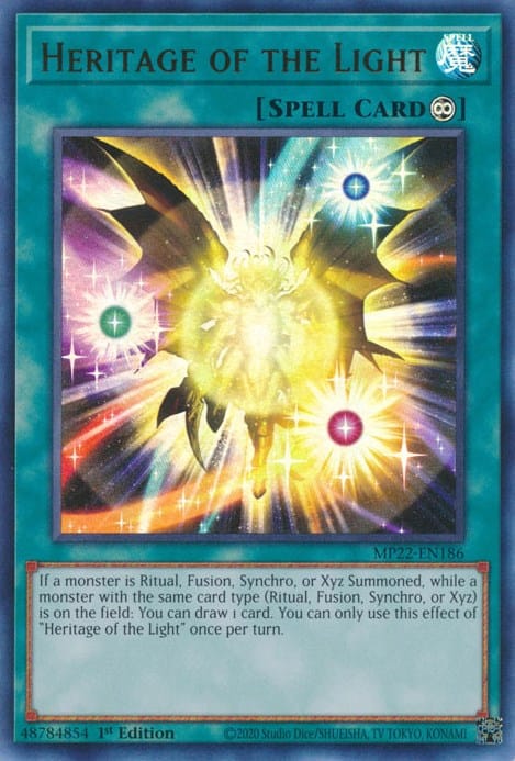 Heritage of the Light [MP22-EN186] Ultra Rare - Yugioh Cards For Your TCG Needs!