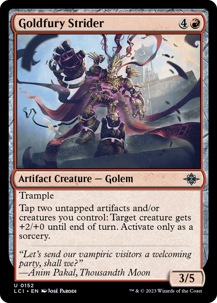 Goldfury Strider [The Lost Caverns of Ixalan] Magic: The Gathering