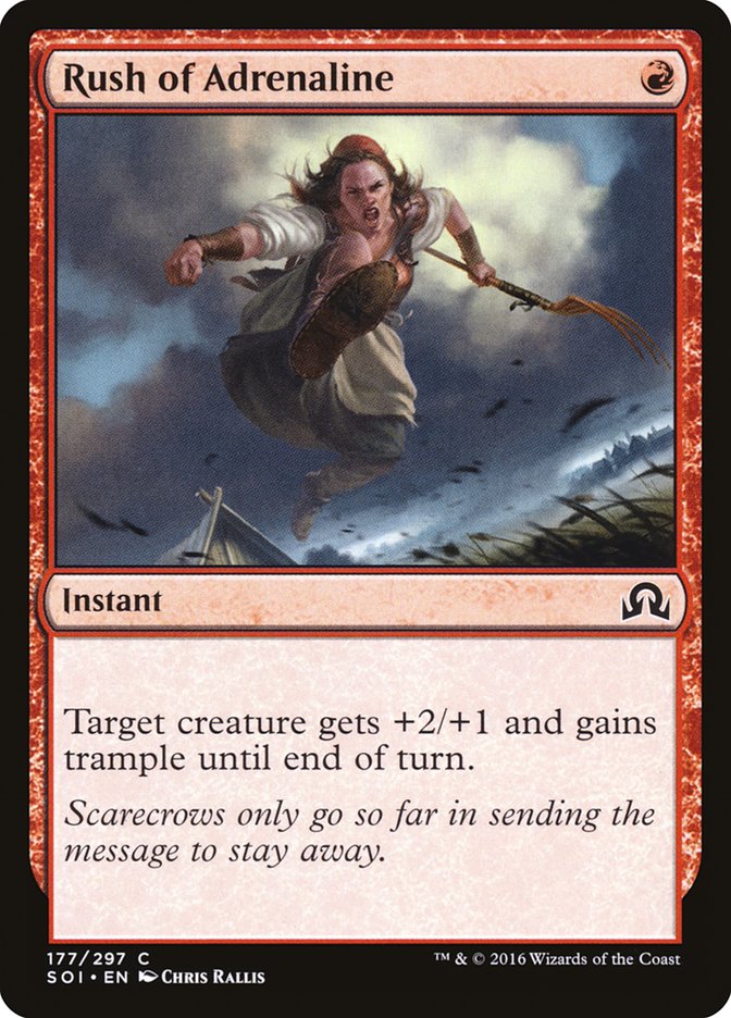 Rush of Adrenaline [Shadows over Innistrad] Magic: The Gathering