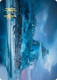 Port of Karfell Art Card (Gold-Stamped Signature) [Kaldheim Art Series] Magic: The Gathering
