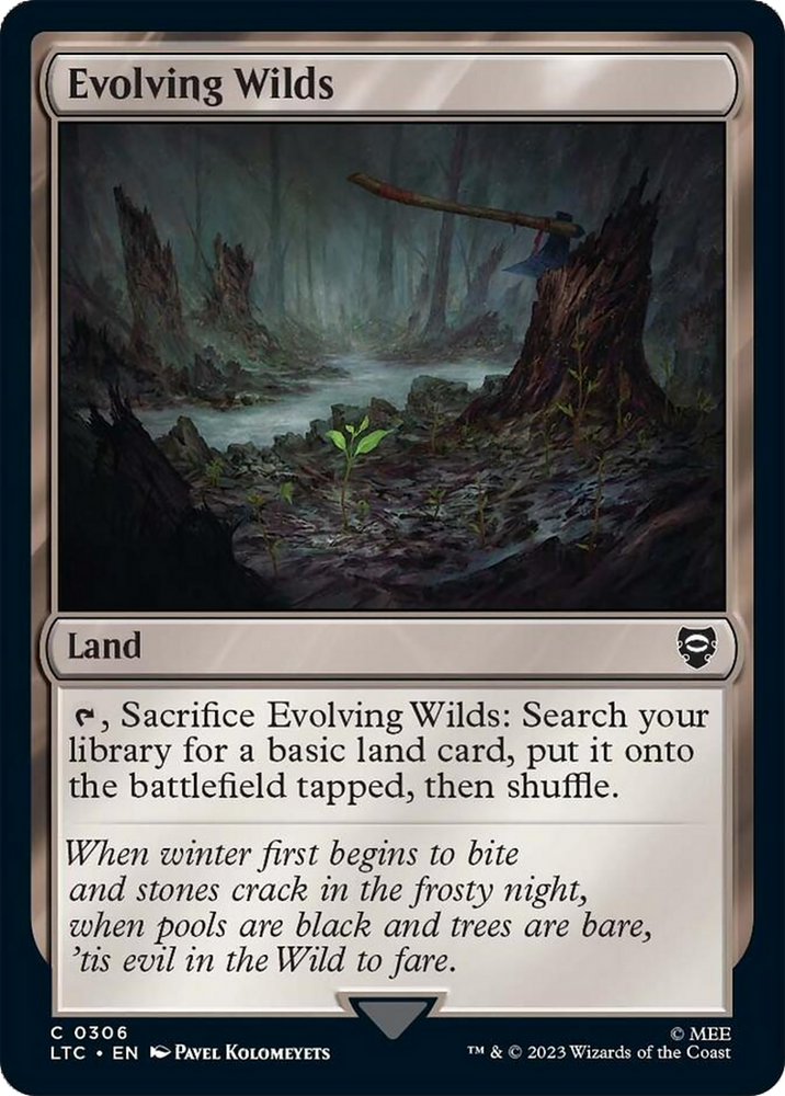 Evolving Wilds [The Lord of the Rings: Tales of Middle-Earth Commander] Magic: The Gathering