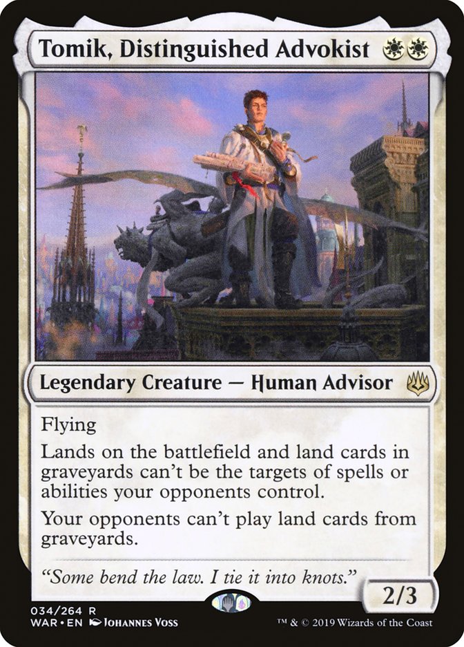 Tomik, Distinguished Advokist [War of the Spark] Magic: The Gathering