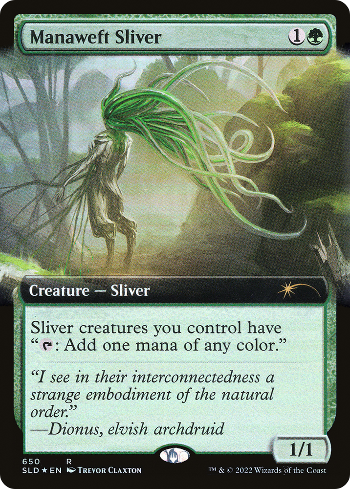 Manaweft Sliver (Extended Art) [Secret Lair Drop Promos] Magic: The Gathering