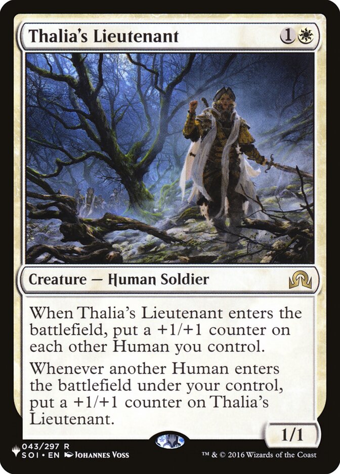 Thalia's Lieutenant [The List] Magic: The Gathering