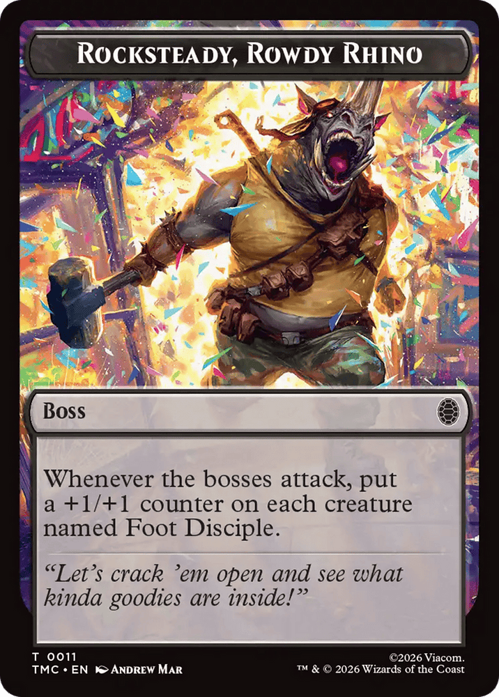 Rocksteady, Rowdy Rhino [Teenage Mutant Ninja Turtles Commander Tokens]