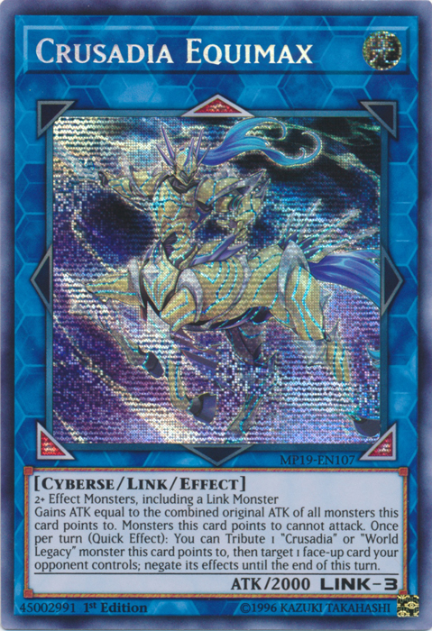 Crusadia Equimax [MP19-EN107] Prismatic Secret Rare - Yugioh Cards For Your TCG Needs!