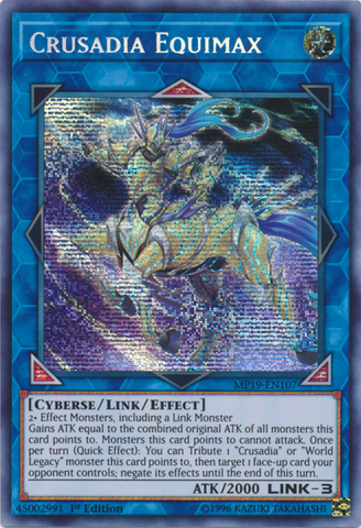 Crusadia Equimax [MP19-EN107] Prismatic Secret Rare - Yugioh Cards For Your TCG Needs!