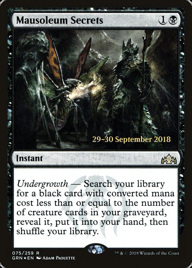 Mausoleum Secrets [Guilds of Ravnica Prerelease Promos] Magic: The Gathering