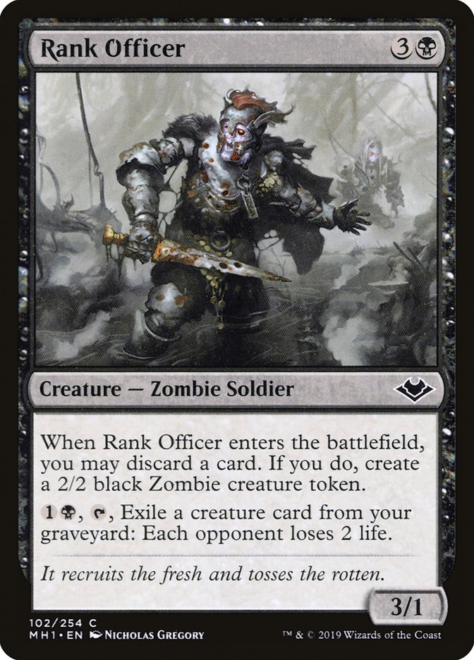 Rank Officer [Modern Horizons] Magic: The Gathering