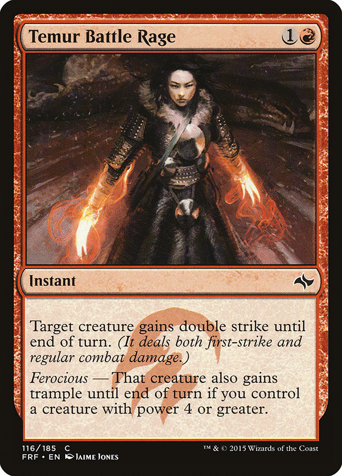 Temur Battle Rage [Fate Reforged] Magic: The Gathering