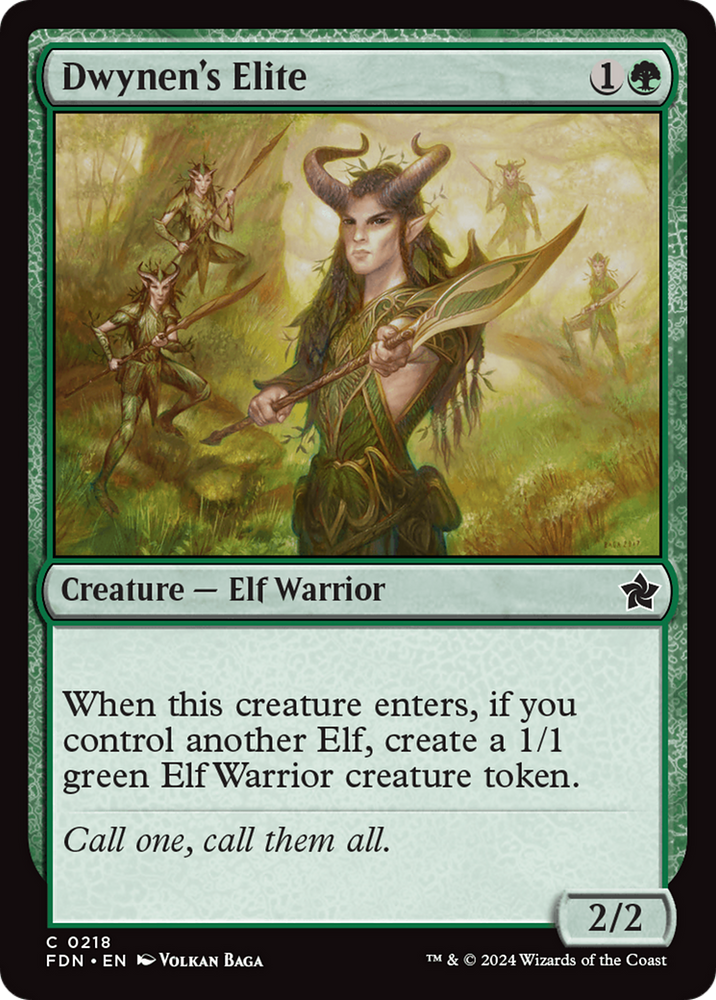 Dwynen's Elite [Foundations] Magic: The Gathering