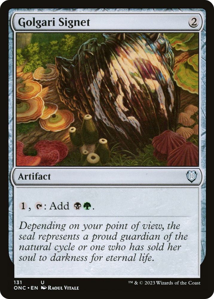 Golgari Signet [Phyrexia: All Will Be One Commander] Magic: The Gathering