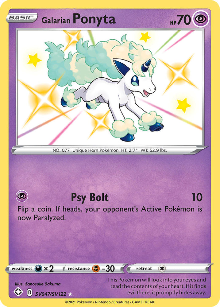 Galarian Ponyta (SV047/SV122) [Sword & Shield: Shining Fates] Pokémon