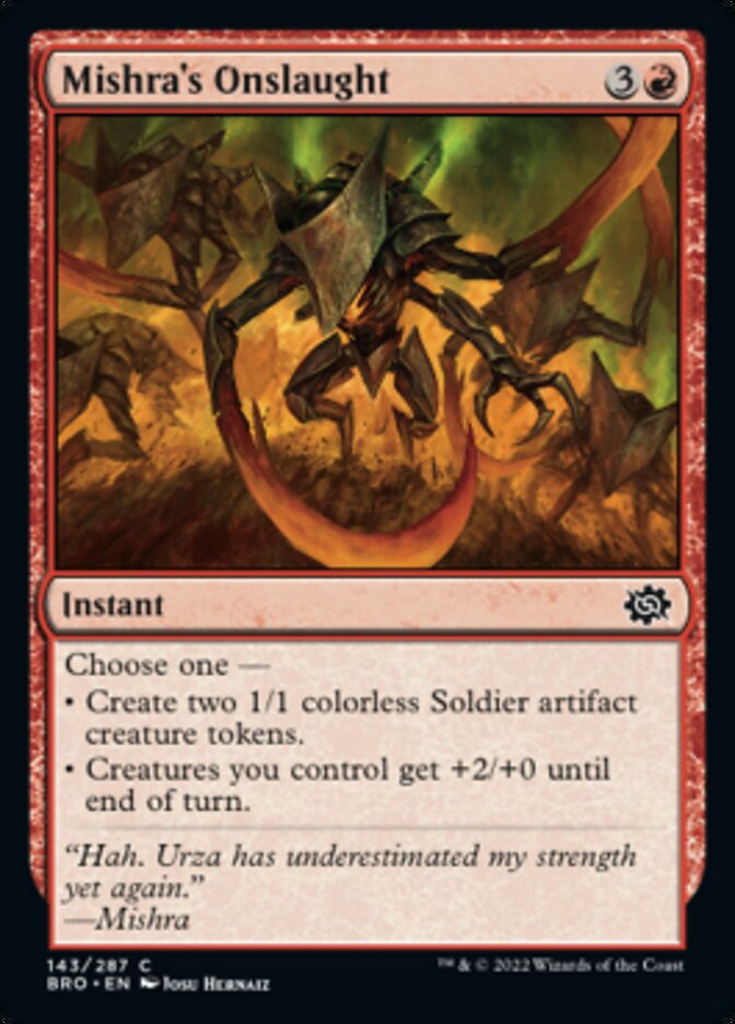 Mishra's Onslaught [The Brothers' War] Magic: The Gathering
