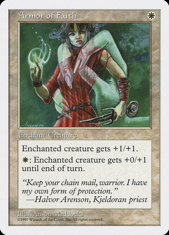 Armor of Faith [Fifth Edition] Magic: The Gathering