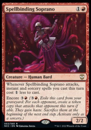 Spellbinding Soprano (Promo Pack) [Streets of New Capenna Commander Promos] Magic: The Gathering
