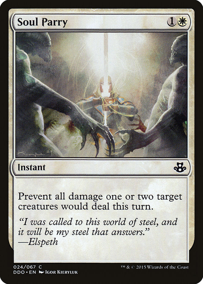 Soul Parry [Duel Decks: Elspeth vs. Kiora] Magic: The Gathering