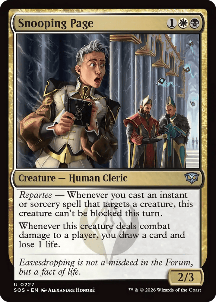 Snooping Page [Secrets of Strixhaven]
