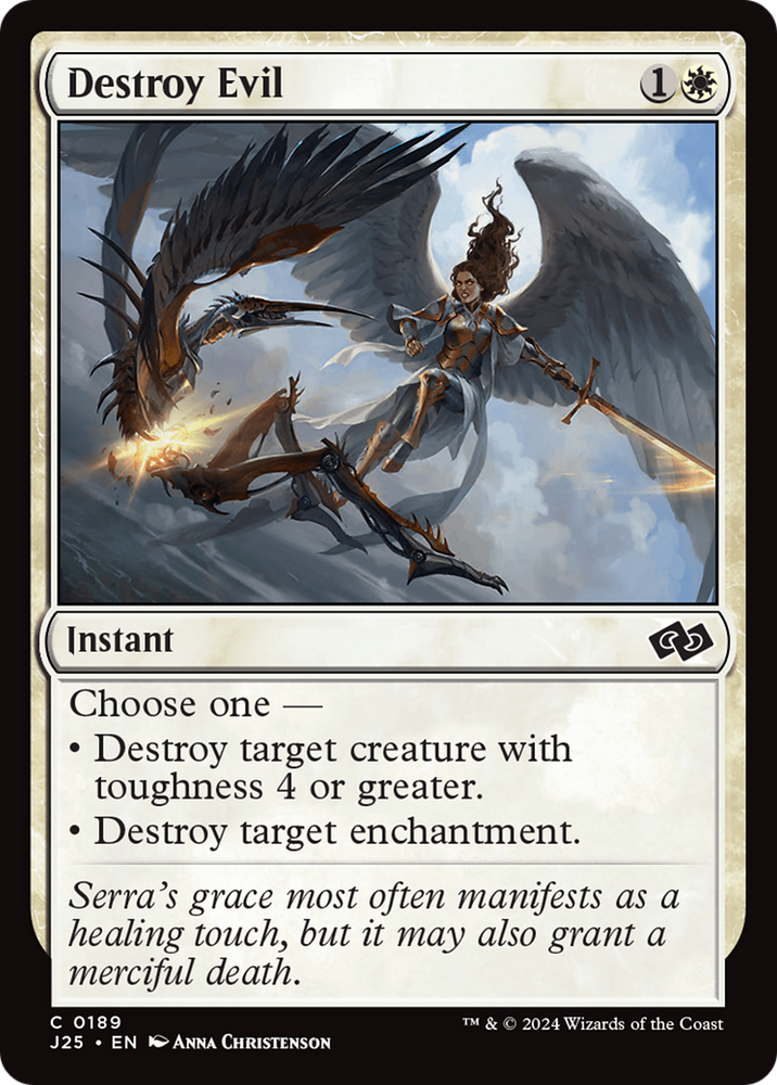 Destroy Evil [Foundations Jumpstart] Magic: The Gathering