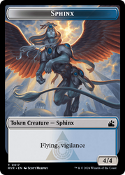 Goblin (0008) // Sphinx Double-Sided Token [Ravnica Remastered Tokens] Magic: The Gathering