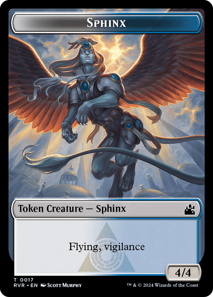 Sphinx Token [Ravnica Remastered Tokens] Magic: The Gathering