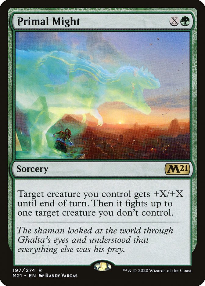 Primal Might [Core Set 2021] Magic: The Gathering