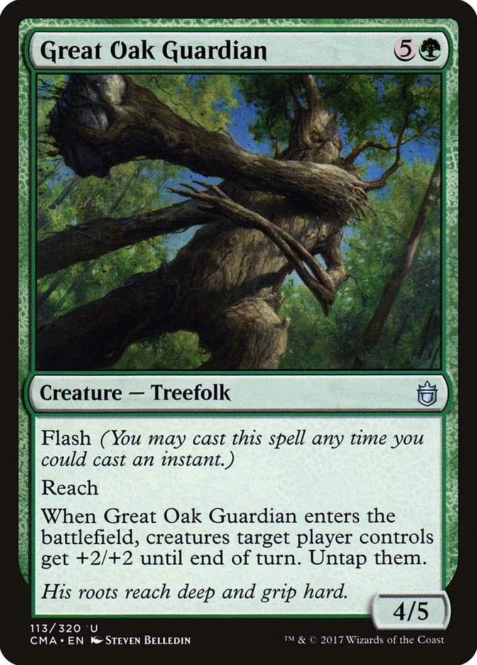 Great Oak Guardian [Commander Anthology] Magic: The Gathering