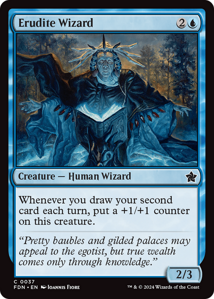 Erudite Wizard [Foundations] Magic: The Gathering