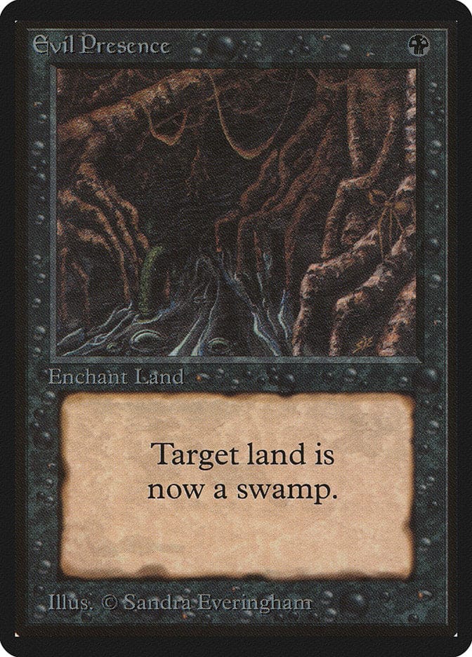 Evil Presence [Beta Edition] Magic: The Gathering