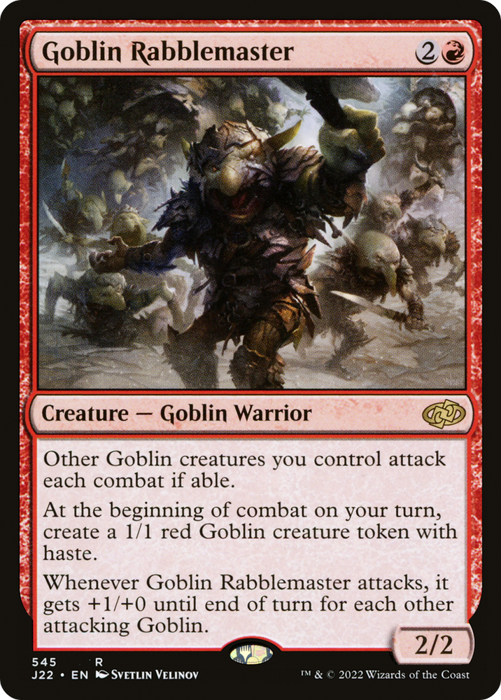 Goblin Rabblemaster [Jumpstart 2022] Magic: The Gathering