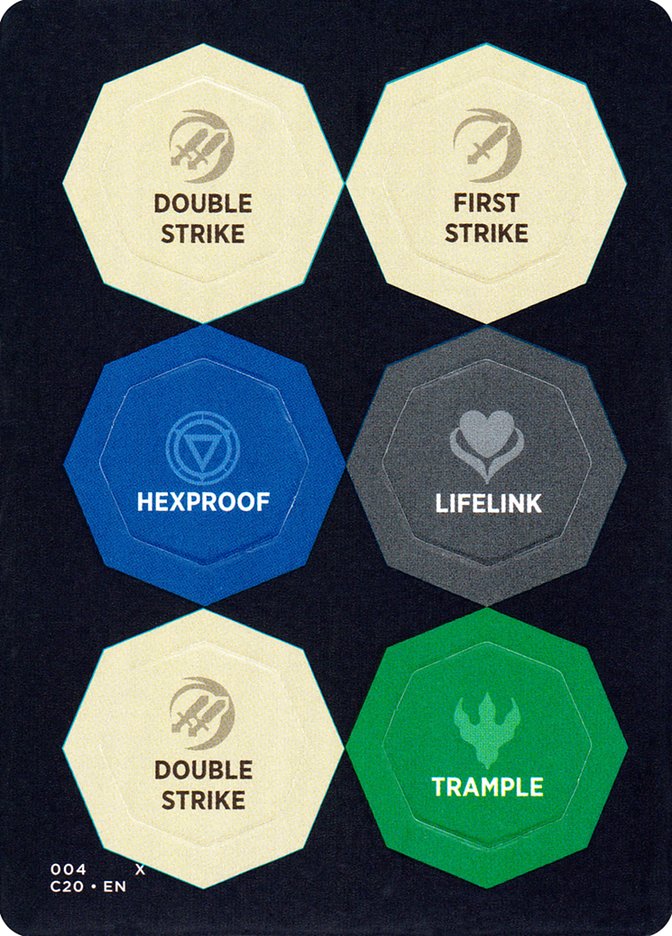 Punch Card Token (003 // 004) - Thick Stock [Commander 2020 Tokens] Magic: The Gathering