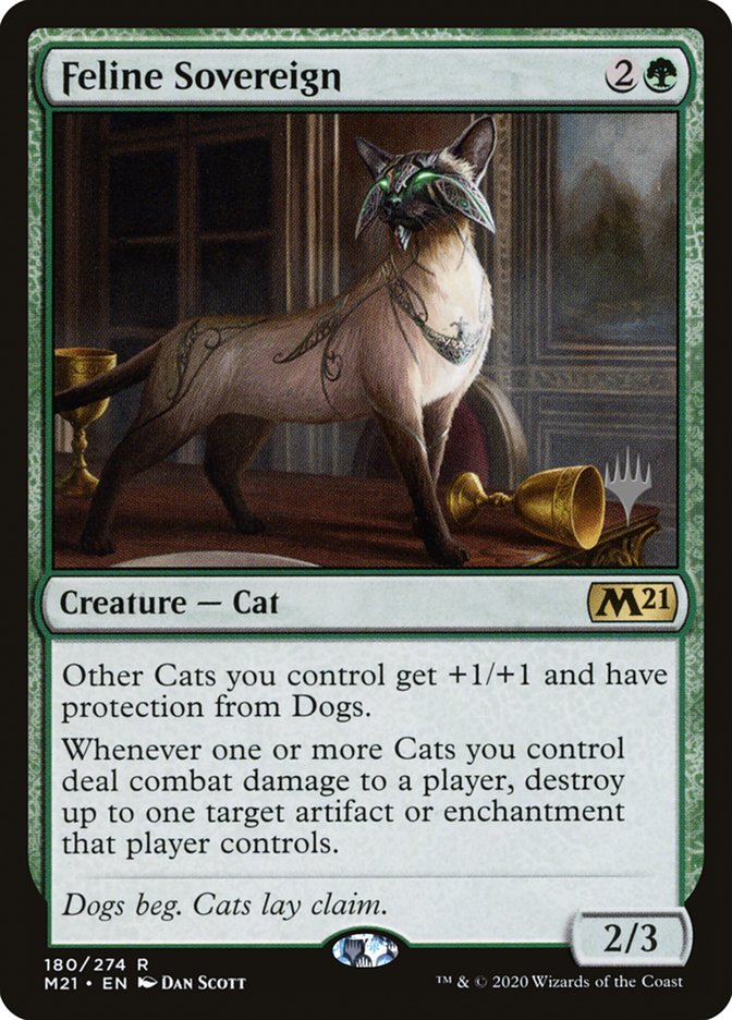 Feline Sovereign (Promo Pack) [Core Set 2021 Promos] Magic: The Gathering