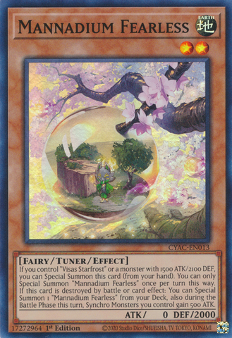 Mannadium Fearless [CYAC-EN013] Super Rare - Yugioh Cards For Your TCG Needs!
