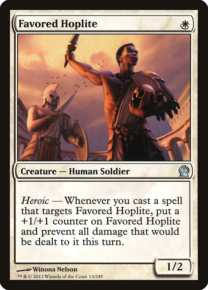 Favored Hoplite [Theros] Magic: The Gathering