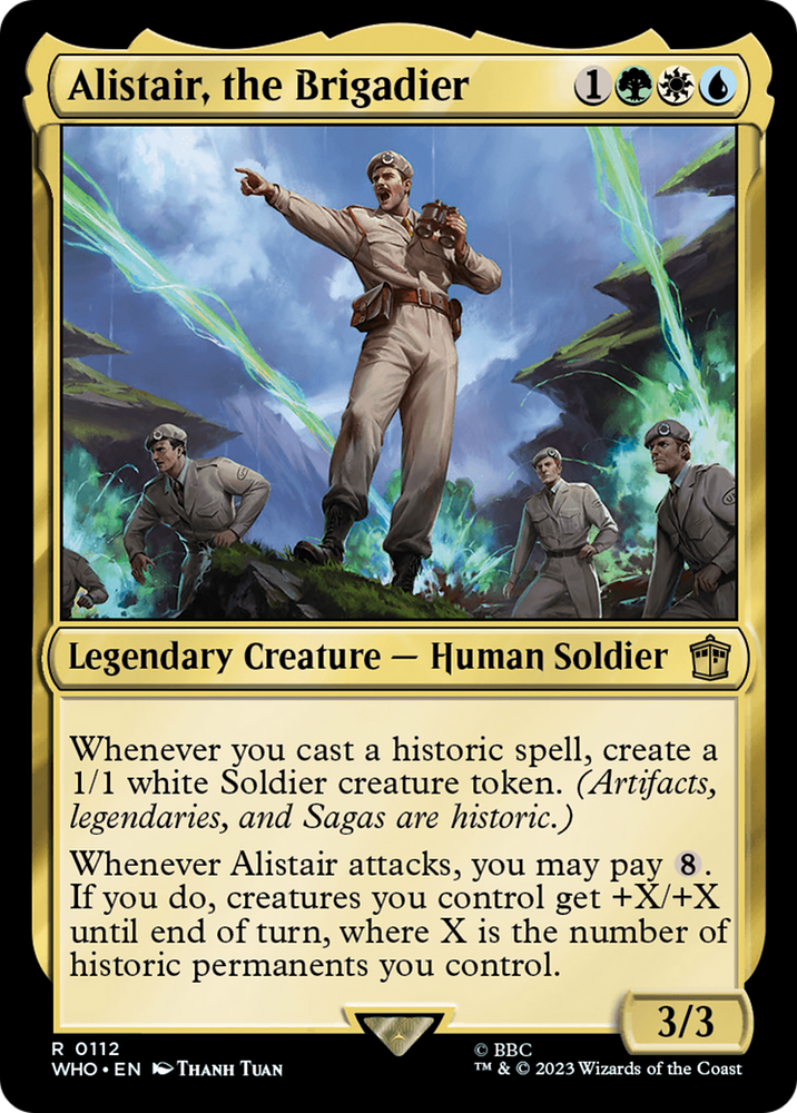 Alistair, the Brigadier [Doctor Who] Magic: The Gathering