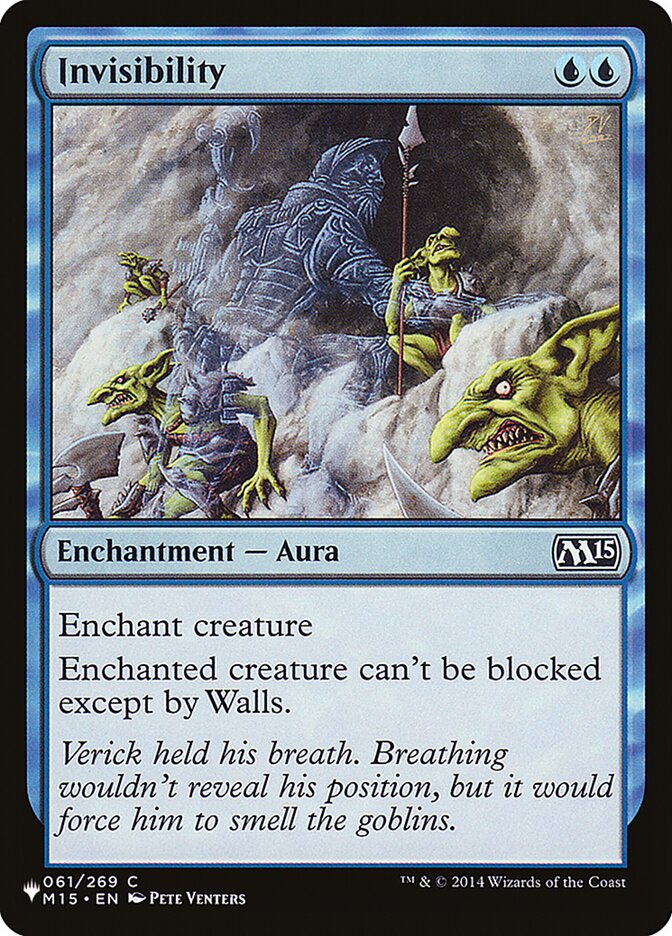 Invisibility [The List] Magic: The Gathering