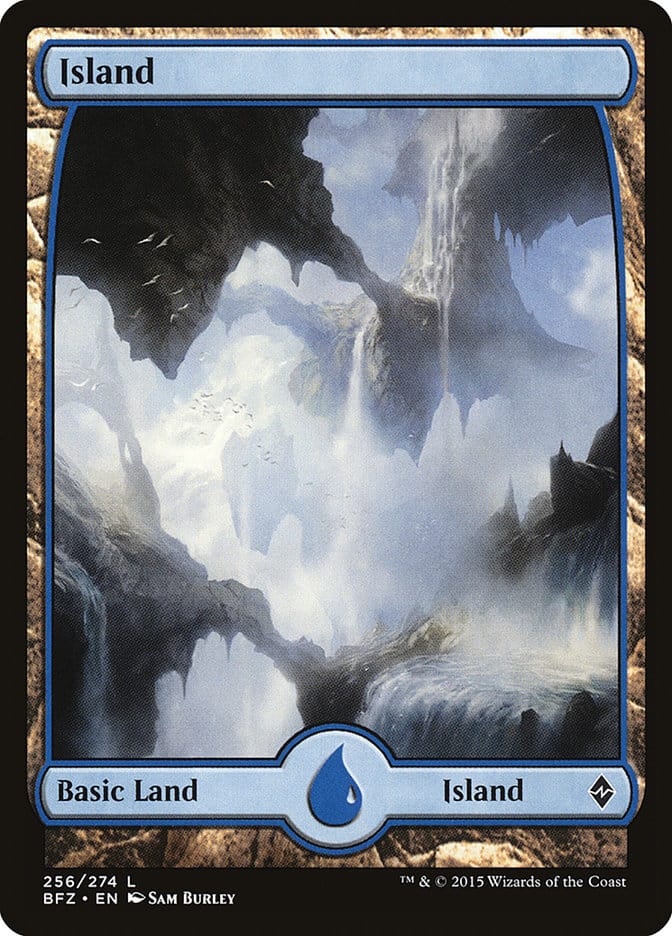 Island (256) (Full Art) [Battle for Zendikar] Magic: The Gathering