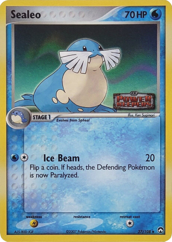 Sealeo (37/108) (Stamped) [EX: Power Keepers] Pokémon