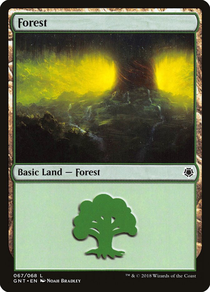 Forest (67) [Game Night 2018] Magic: The Gathering