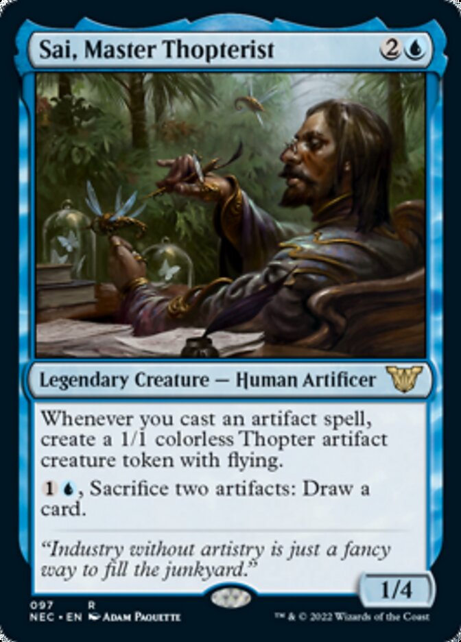 Sai, Master Thopterist [Kamigawa: Neon Dynasty Commander] Magic: The Gathering