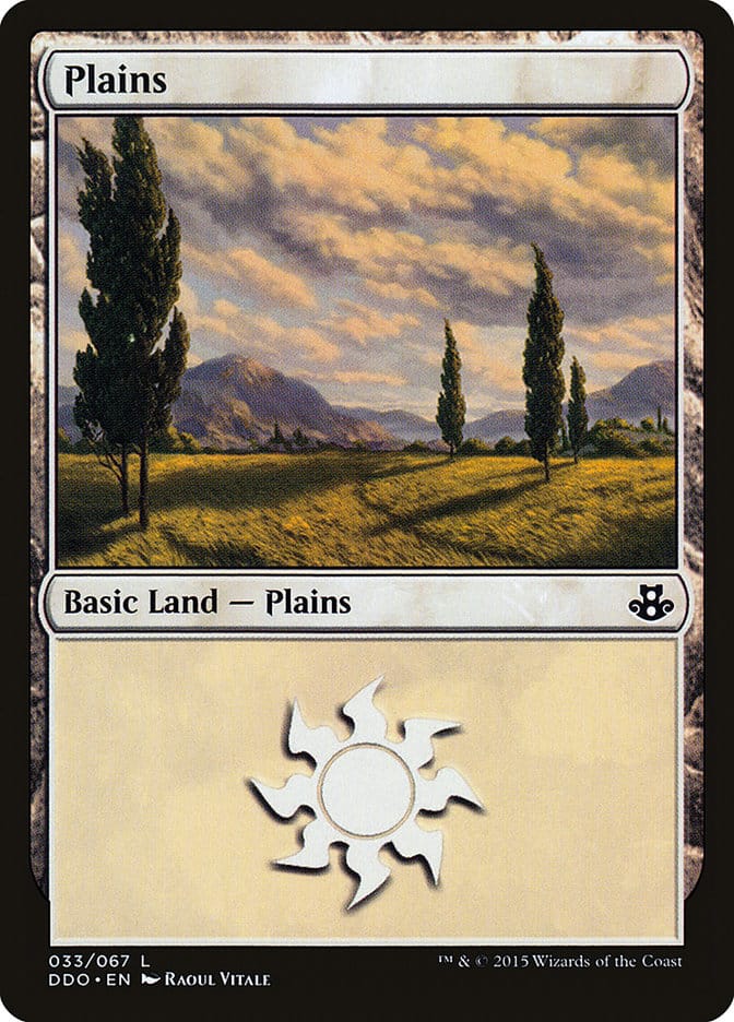 Plains (33) [Duel Decks: Elspeth vs. Kiora] Magic: The Gathering